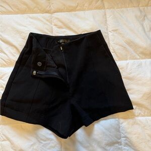 Dynamite Black High-Waist Tailored Women's Shorts